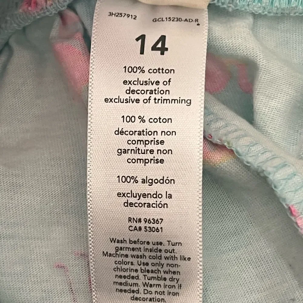 OshKosh B’Gosh Girl’s Pajama Shorts with Pockets Size 14‎
